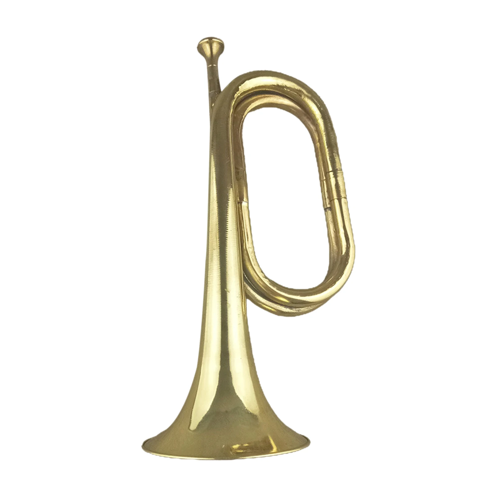 Brass Cavalry Trumpet Bugle Scouting Marching Band Golden