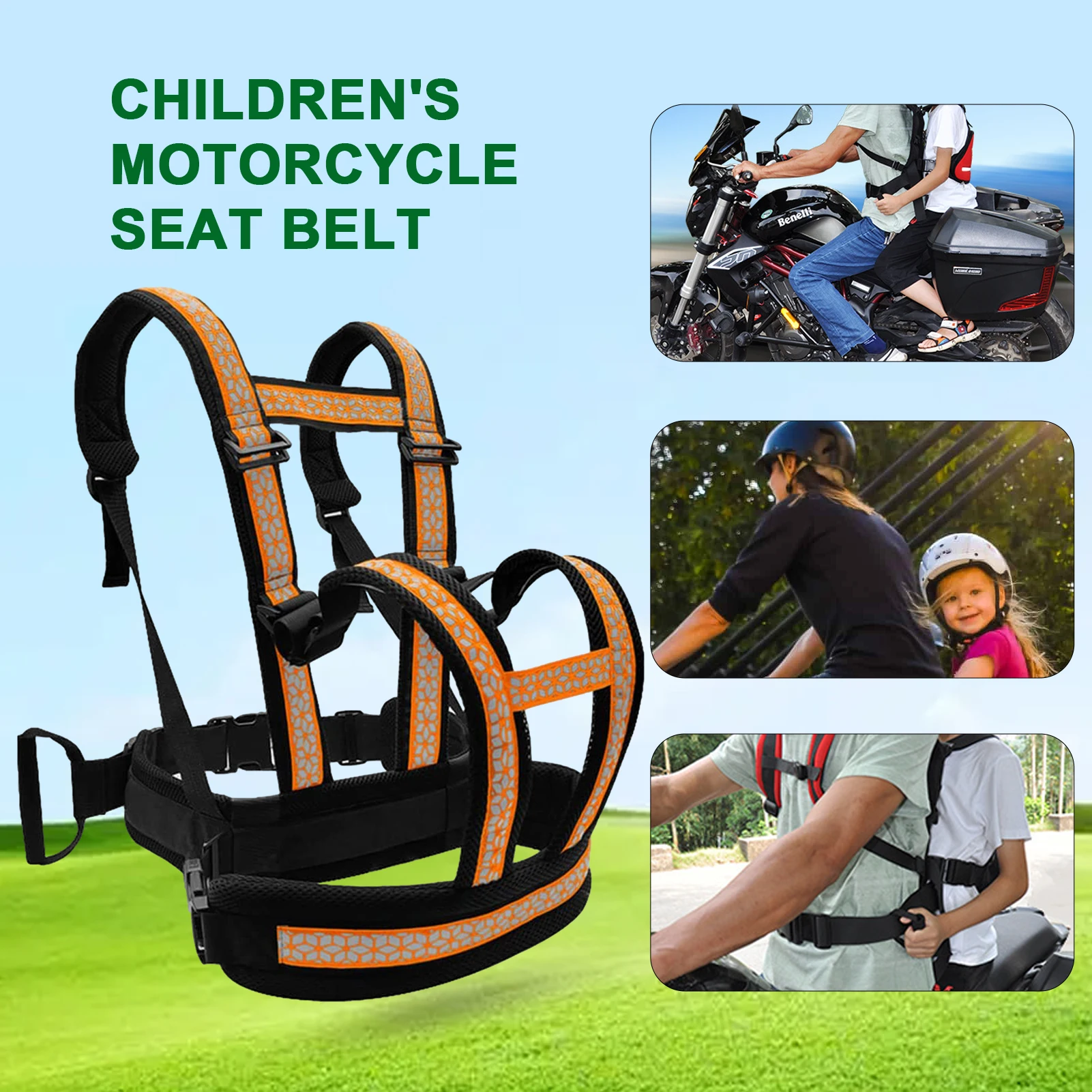 Ceinture de Maintient pour enfant sur moto - AMPHIBIOUS