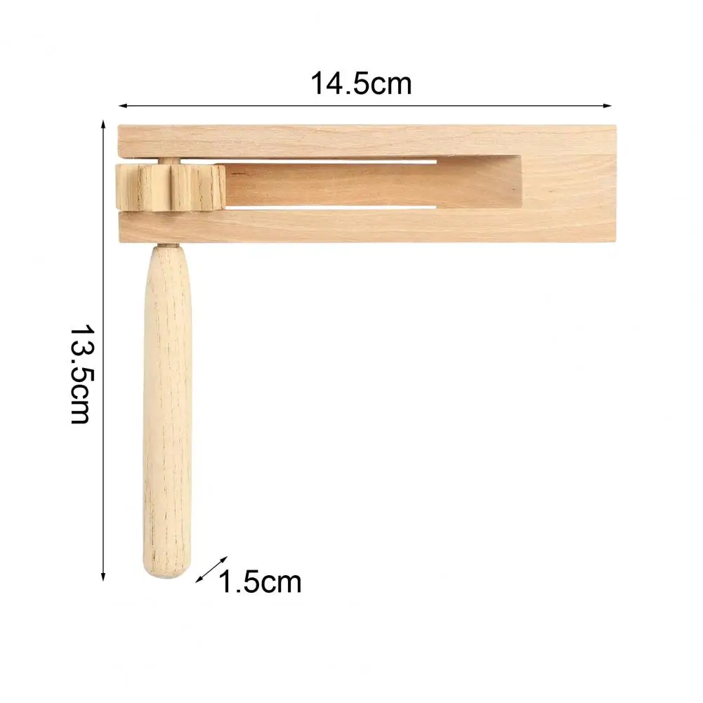 Wooden Ratchet Noise Maker Music Tool Orff Instruments Kids Birch Wood Hand Rattle Toy For Sporting Events Games Celebrations
