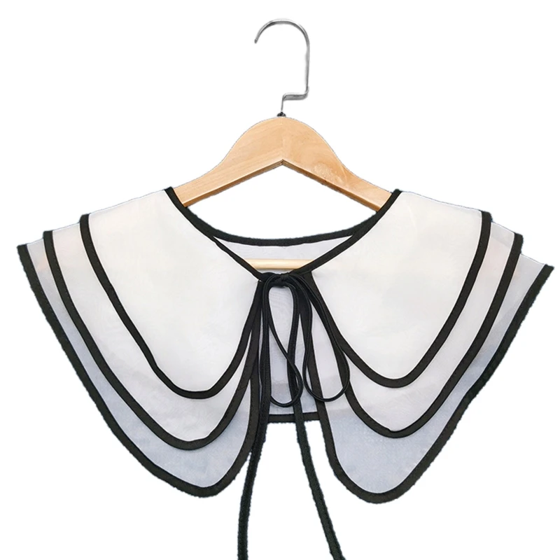 

Casual Decorative Collars Detachable Dickey Collar Blouse Half Shirt Doll Shawl