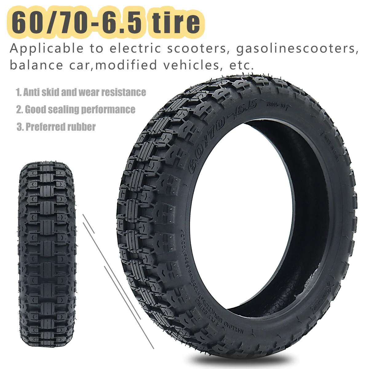 

60/70-6,5 шина для электроскутера Xiaomi Ninebot Max G30 10 дюймов противоскользящая износостойкая пневматическая шина