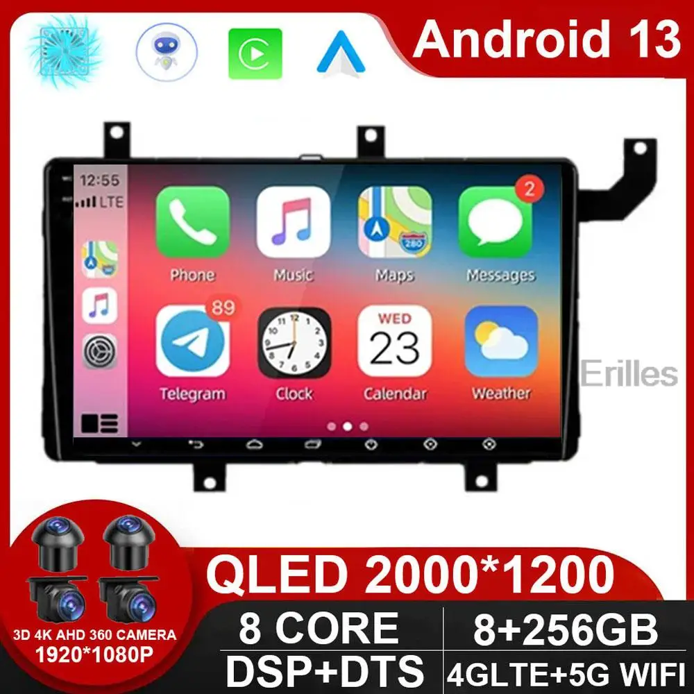 

Автомобильный радиоприемник Android 13 DSP RDS для Toyota Tacoma N300 2015 - 2021 мультимедийный плеер навигация Carplay GPS без DVD 2DIN
