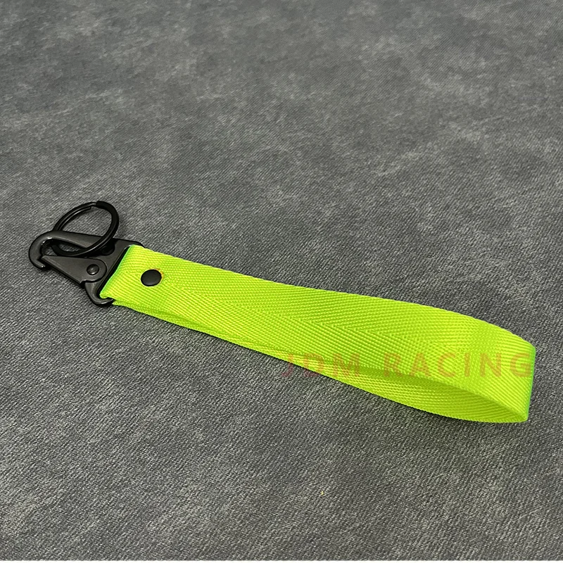 Elegant Solid Color Ribbon Keychain Lanyard - Stylish Accessory