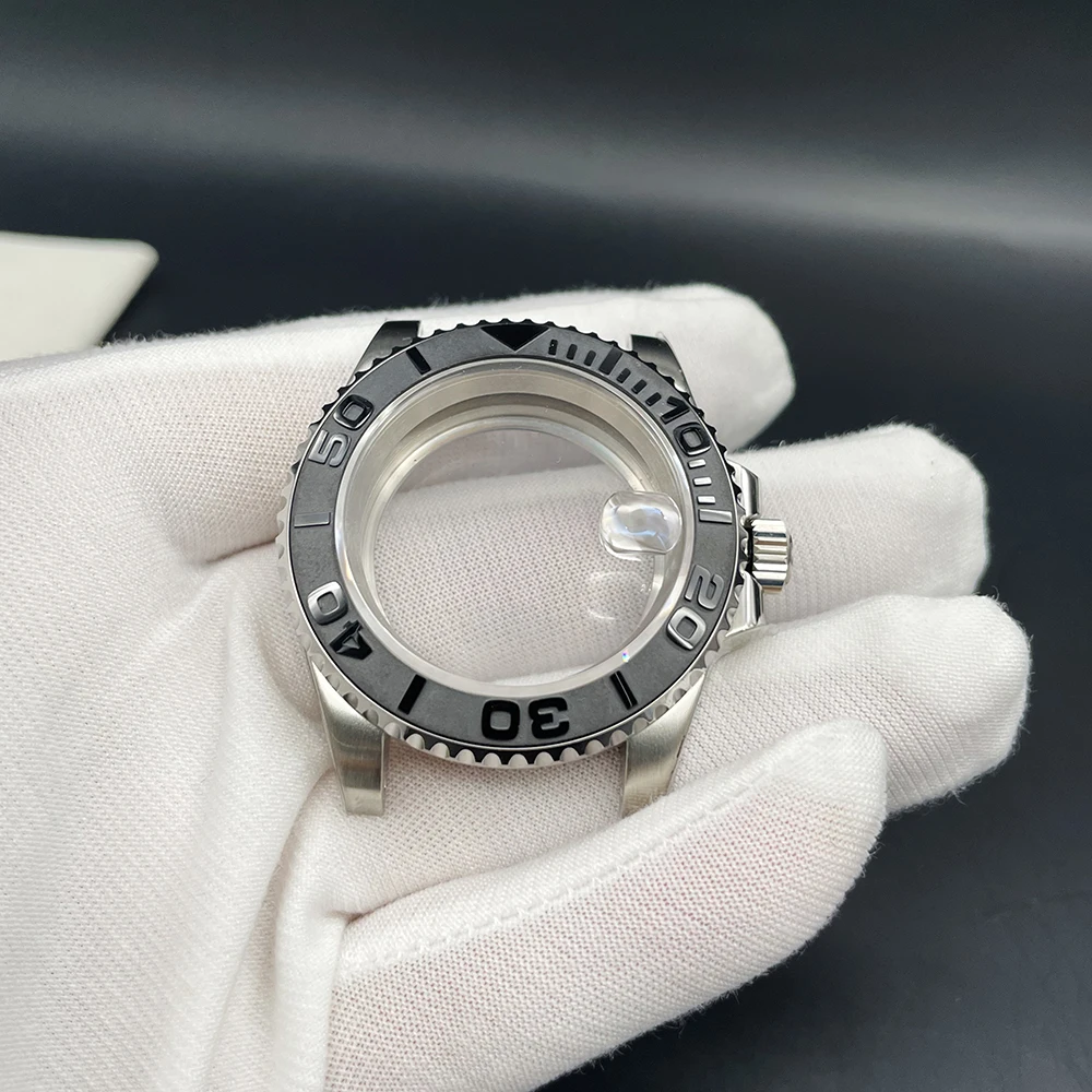 ARSMI 40MM Watch Case Ceramic Ring Case Assembly for NH36 NH35 Movement Black Gold case (Color : Black, Dial Diameter : NH36) 並行輸入品 ARSMI 40MM Watch Case Ceramic Ring Case Assembly for NH36 NH35