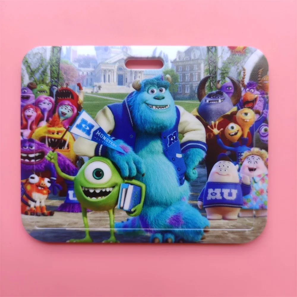 Disney Monsters University Card Holder Lanyards Cartoon Neck Strap Card  Case Anime ID Badge holder Credentials Retractable clip - AliExpress, image size:1000x1000