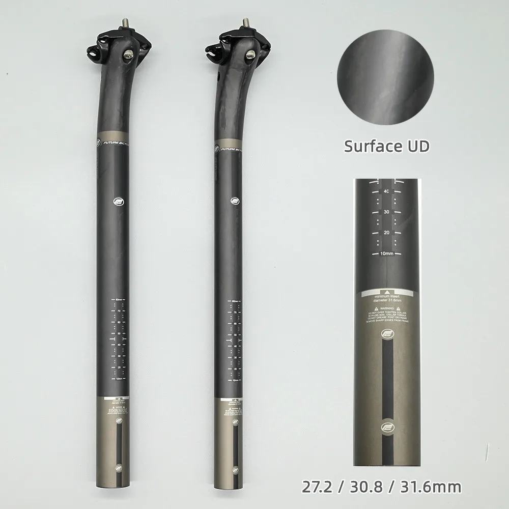 

Carbon Seatpost 27.2/30.8/31.6mm matte UD Carbon Fiber MTB/Road Bicycles Carbon Fiber seat post Light seat tube 350/400mm
