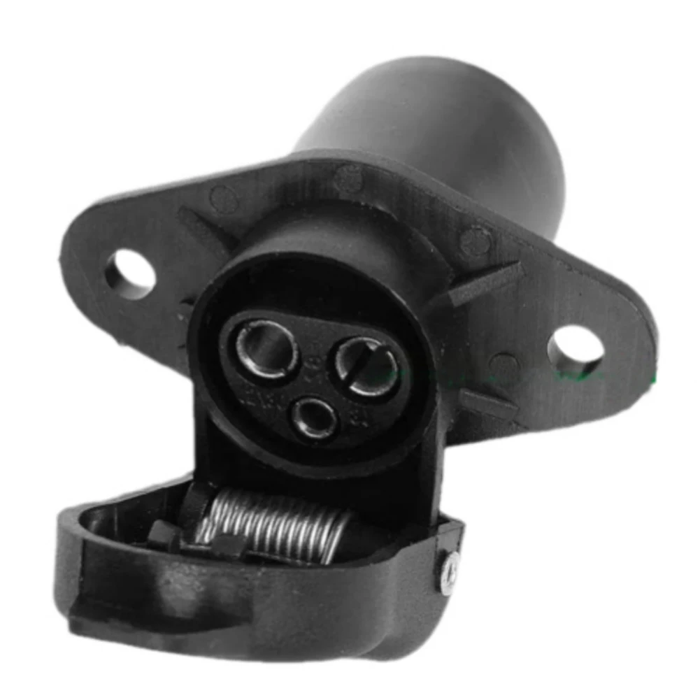 

12v 3 Pin Trailer Socket, Connection Between Towing Vehicle And Attached Trailer 3-pin Trailer Plug With Silicone Waterproof Rub