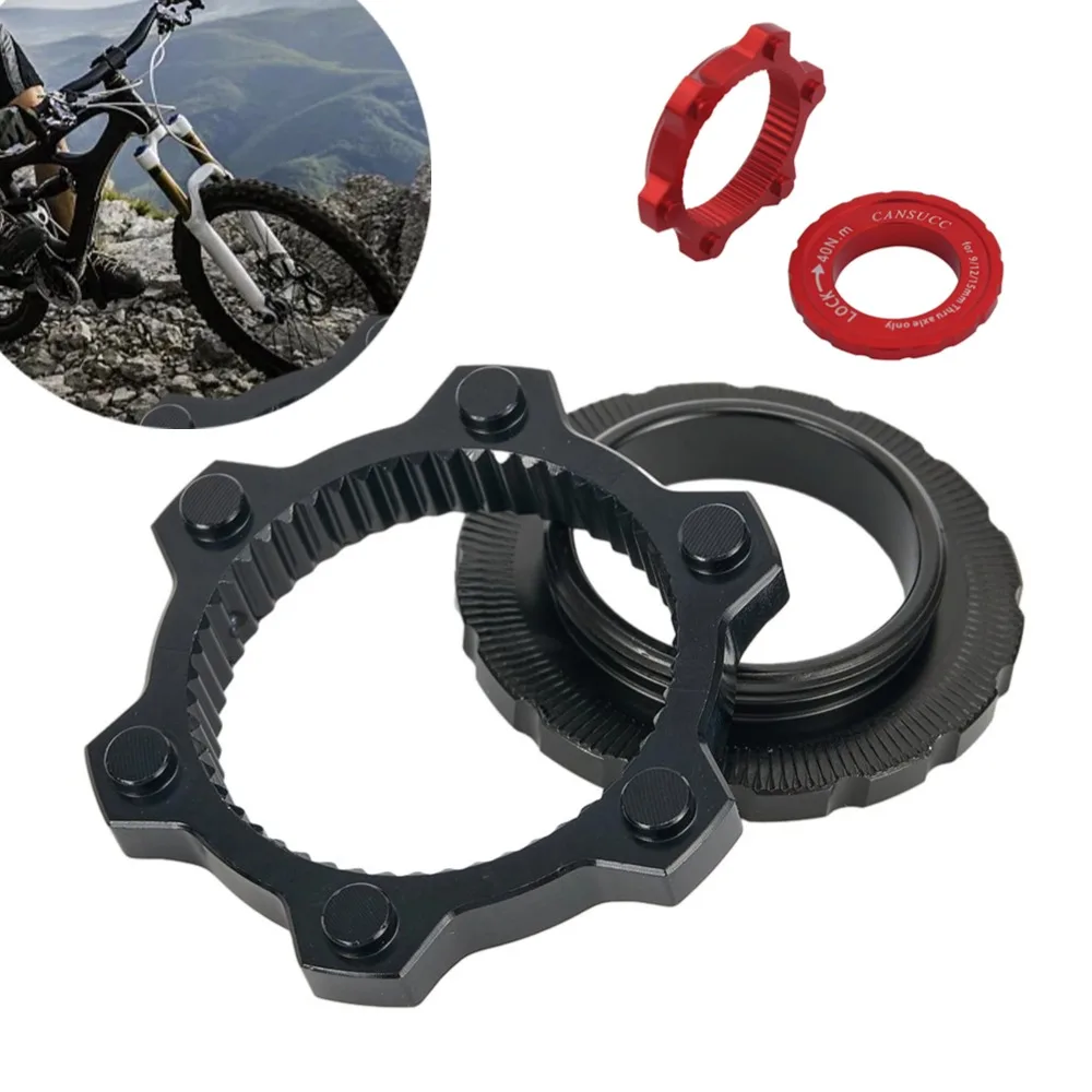 Centre Lock Disc Adapter To Six pin Bicycles Center Lock Middle To 6 Bolt Aluminum Alloy Bike Hub Cycling Accessories
