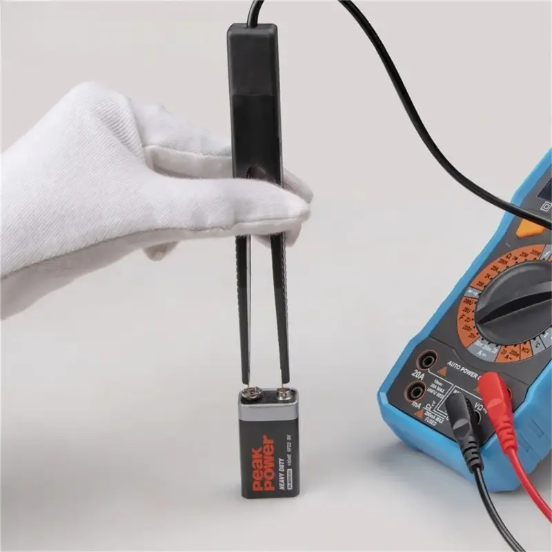 SMD Test Clip Tweezers Capacitance Test Pen for Multimeter - LCR Chip Component Tester Probe for Resistor Capacitor Inductor image 5