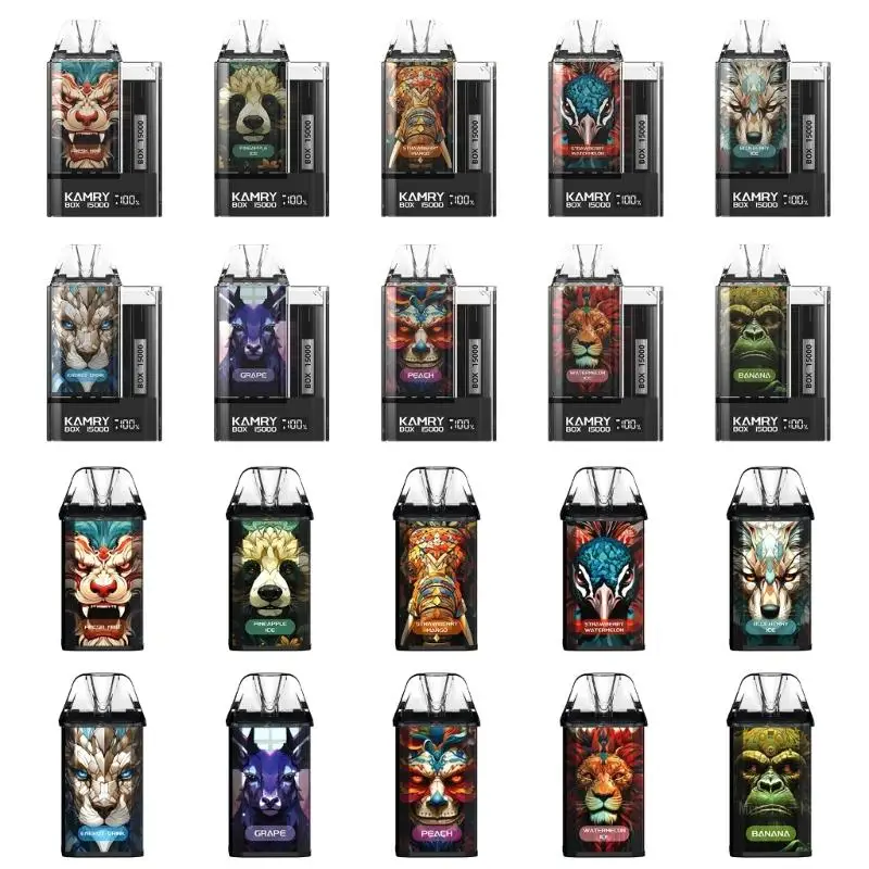 

Kamry Box Unisex Vaping Сигареты с фруктовым вкусом 15000 затяжек Led VapesPen Простота в использовании для начинающих унисекс