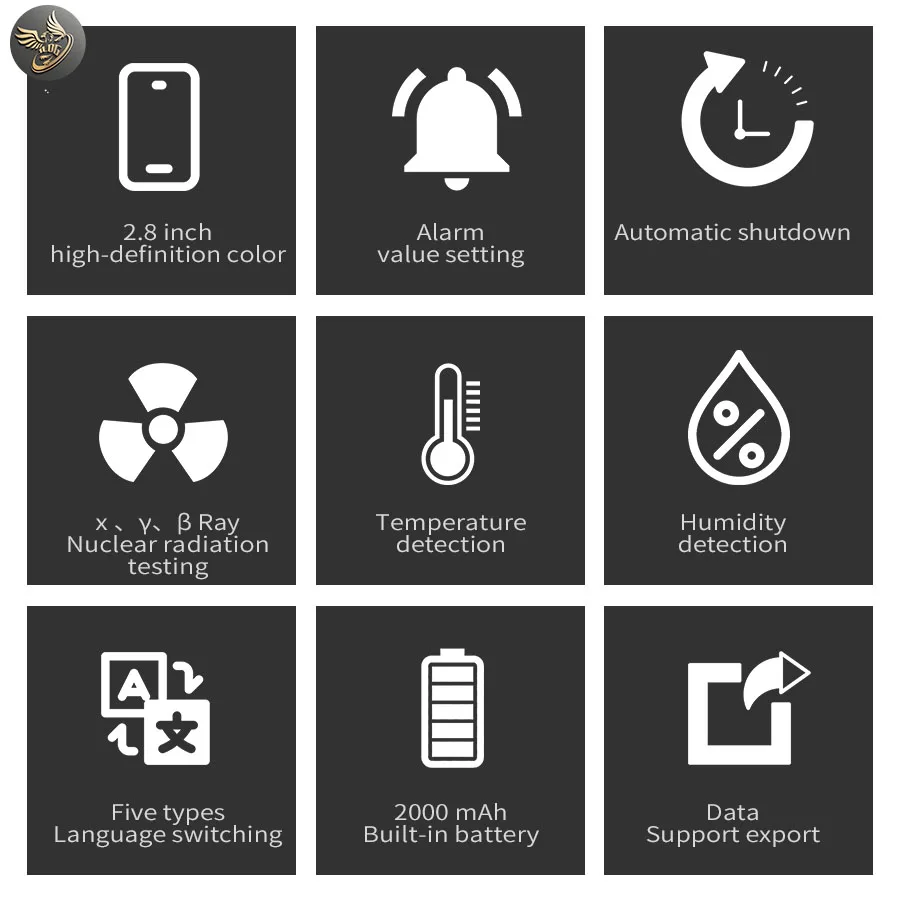 휴대용 신형 가이거 계수기 고정밀 핵 방사선 감지기 X선 베타 감마 감지기 가이거 계수기 선량계