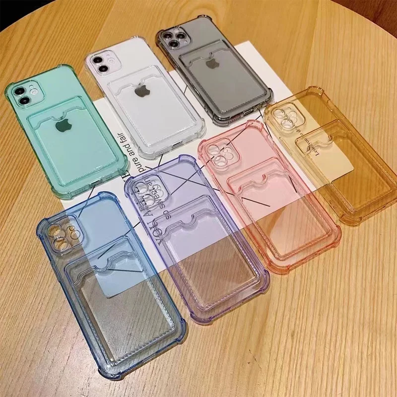 Versatile Phone Case with Card Slot and Lens Protection - Premium Back Cover