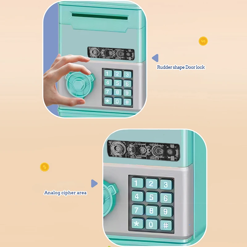Cassaforte salvadanaio elettronica per bambini con codice_voghion.com