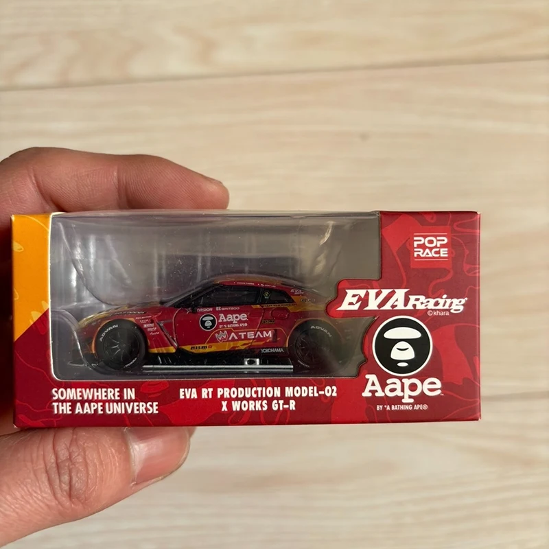 Diecast 1/64 Scale TSM Mini GT Model Car R35 GT-R EVA Racing Car