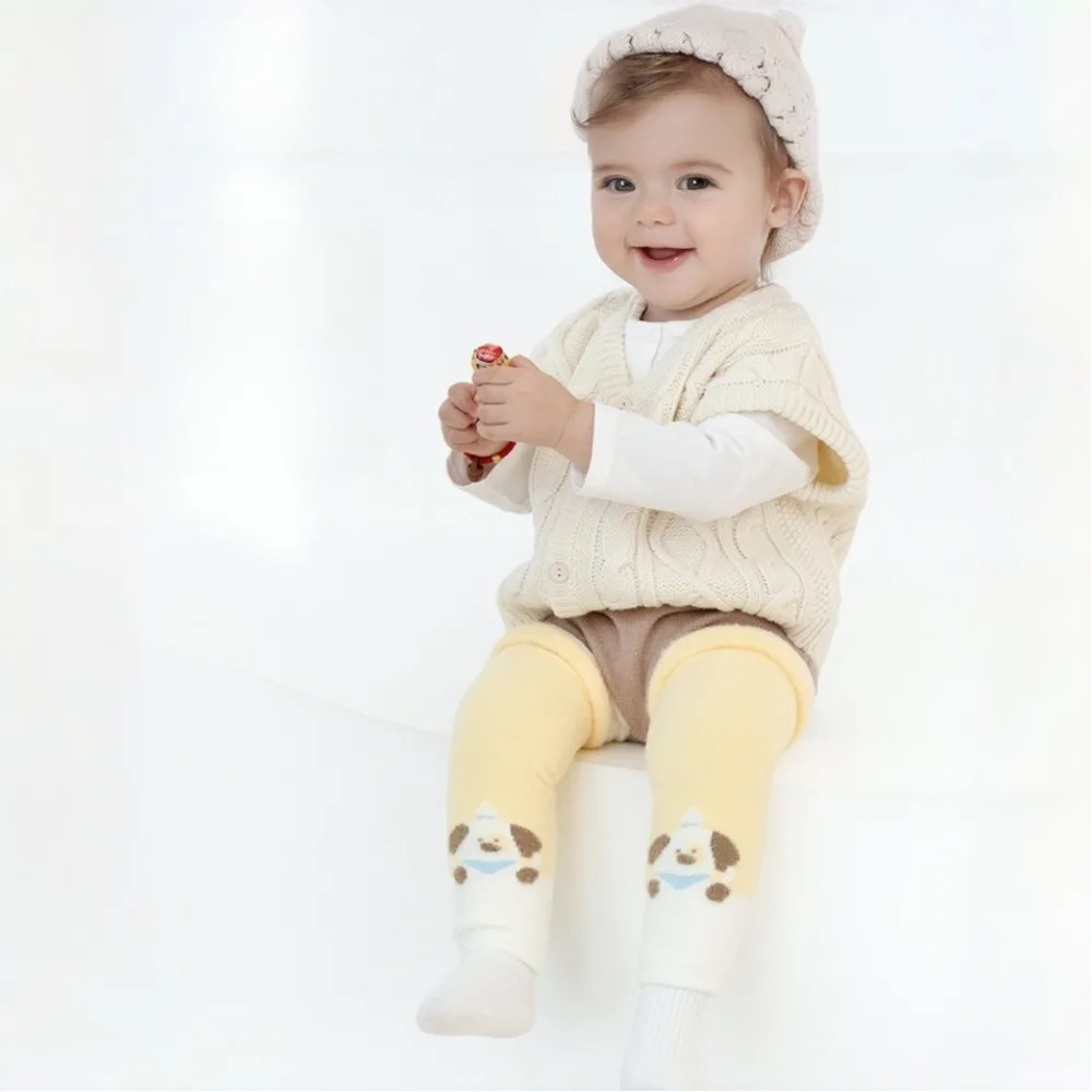 2 Pairs Baby Knee Pads Leg Warmer Safety Cute Cartoon Girls Boys Crawling Kneepad Slips Toddlers Infant Protect Accessorie