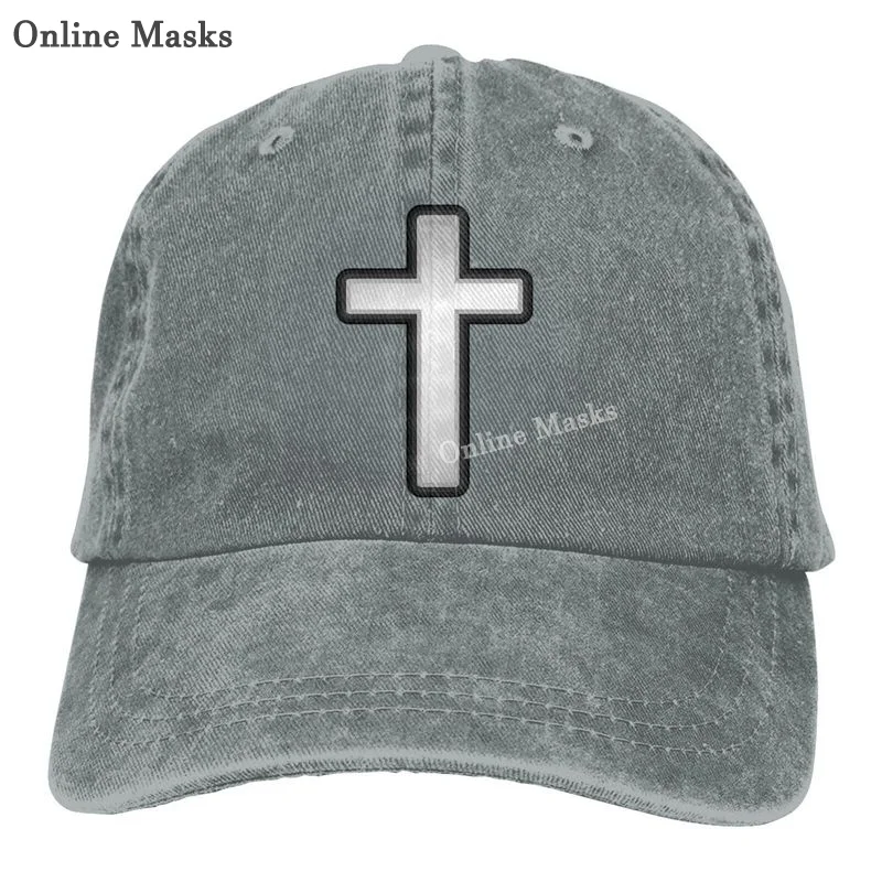 Christian Cross Denim Baseball Caps Hat 