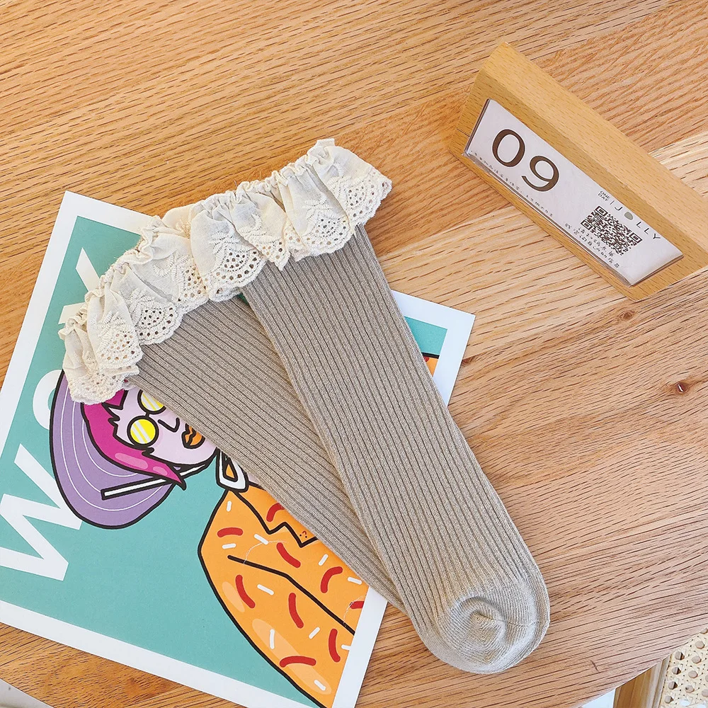 20pair/lot Princess Girl Socks Lace Ruffle Kid Girls knee high Baby Girls Long Socks Newborn Infant Baby Leg Warmer Frills Socks 36 Sa51dd994a10e4e0fb13b88736bd9027dc