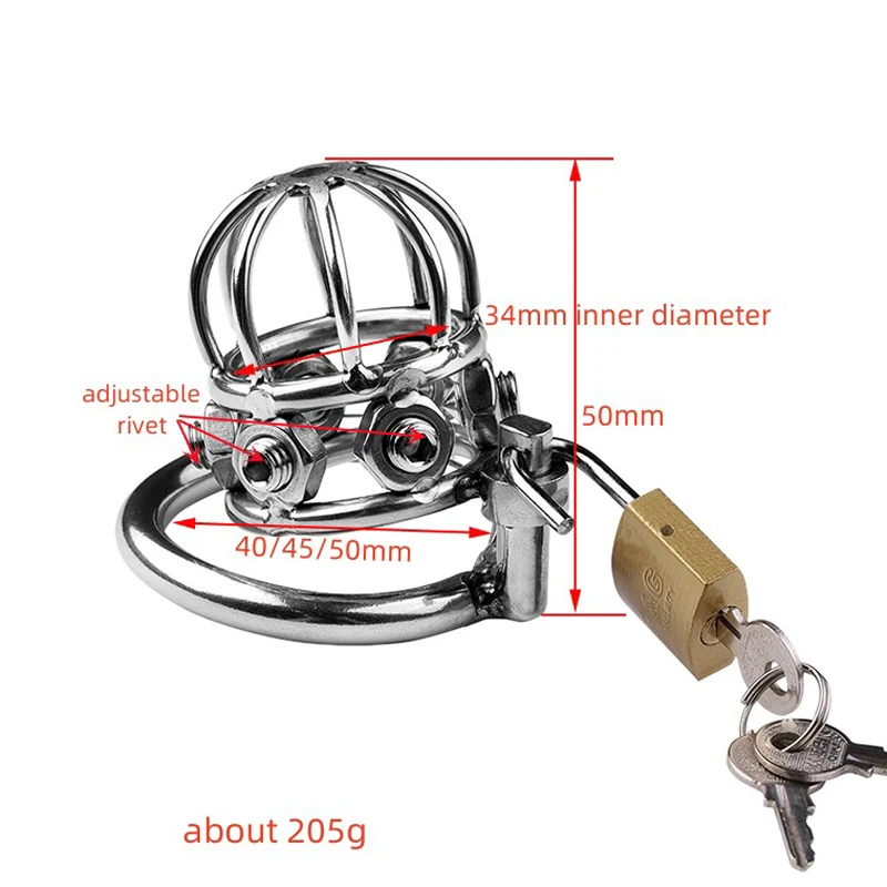 Big Metal Cock Cage Male Chastity Device BDSM Sex Toys for Men Penis Lock Erotic Bondage Husband Loyalty Drop Shipping