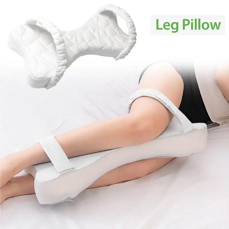 Cuscino per ginocchio in schiuma cuscino per supporto per gambe cuscino per  dormire in Memory Foam cuscino per gambe Cusion supporto per dormire con  spalline per traversine laterali - AliExpress