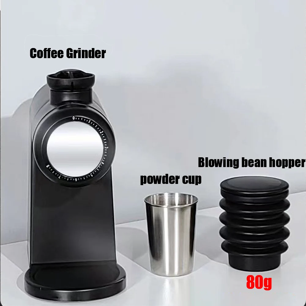 Xeoleo 48mm Stainless Steel Flat Burr Espresso Coffee Grinder 8 Adjustable 80g Italian Household Coffee Bean Grinding Machine 6