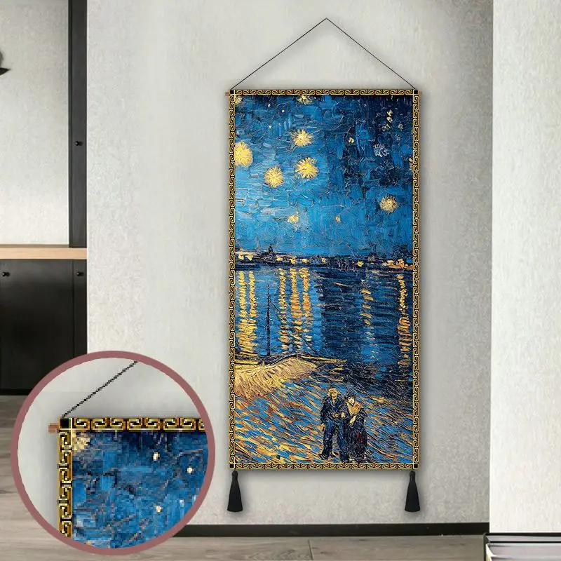 

Скандинавская картина маслом Искусство прокрутки настенные художественные картины для домашнего офиса Декор эстетическое подвесное украшение Гобелен Холст плакат