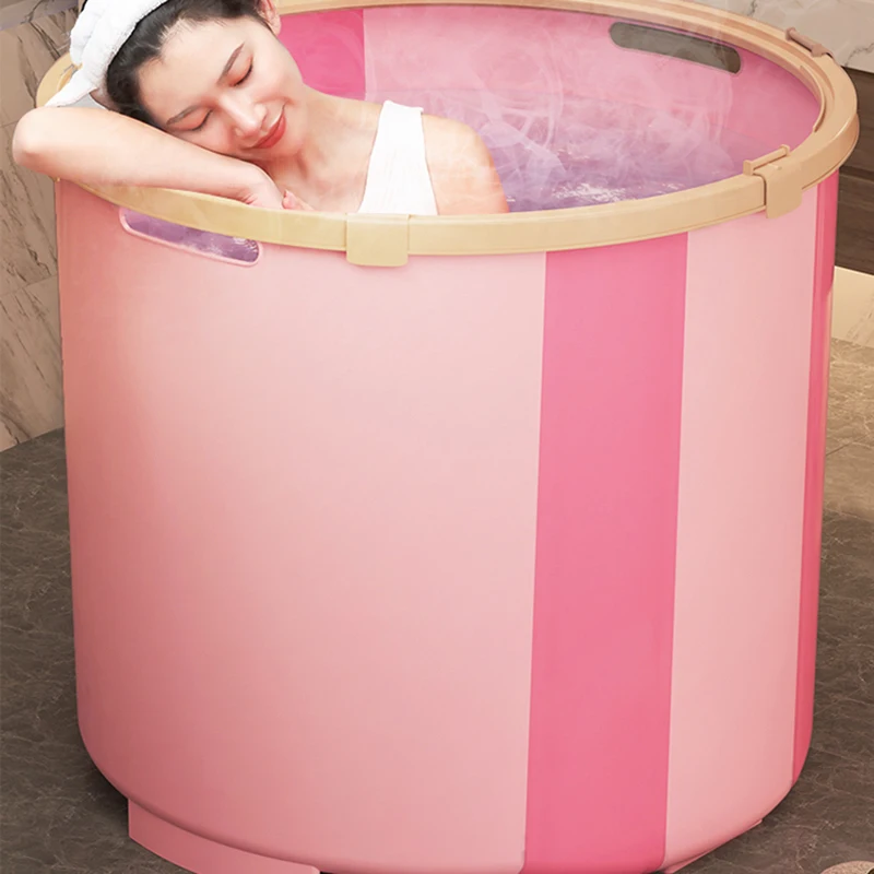 Vasche Da Bagno Pieghevoli Vasche Da Bagno Portatili Fumigazione Vasca Da Bagno Portatile Per Adulti All'Aperto Sauna Domestica Portatil Home Merchand