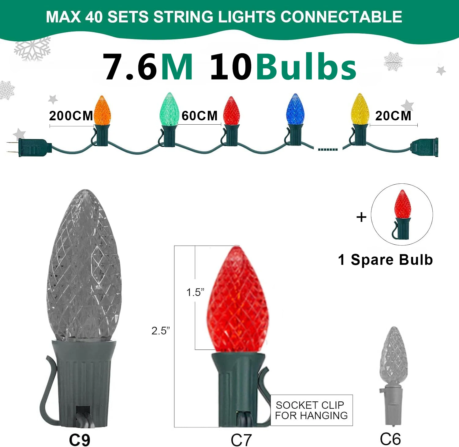 Quntis Tenda Luminosa Esterno 10M 400 LED, Bianco Caldo Tenda Luci Natale Esterno Con Funzione Timer IP44 impermeabile, Prolungabile Luci a Cascata Esterno per Giardino, Feste, Natale,Balcone