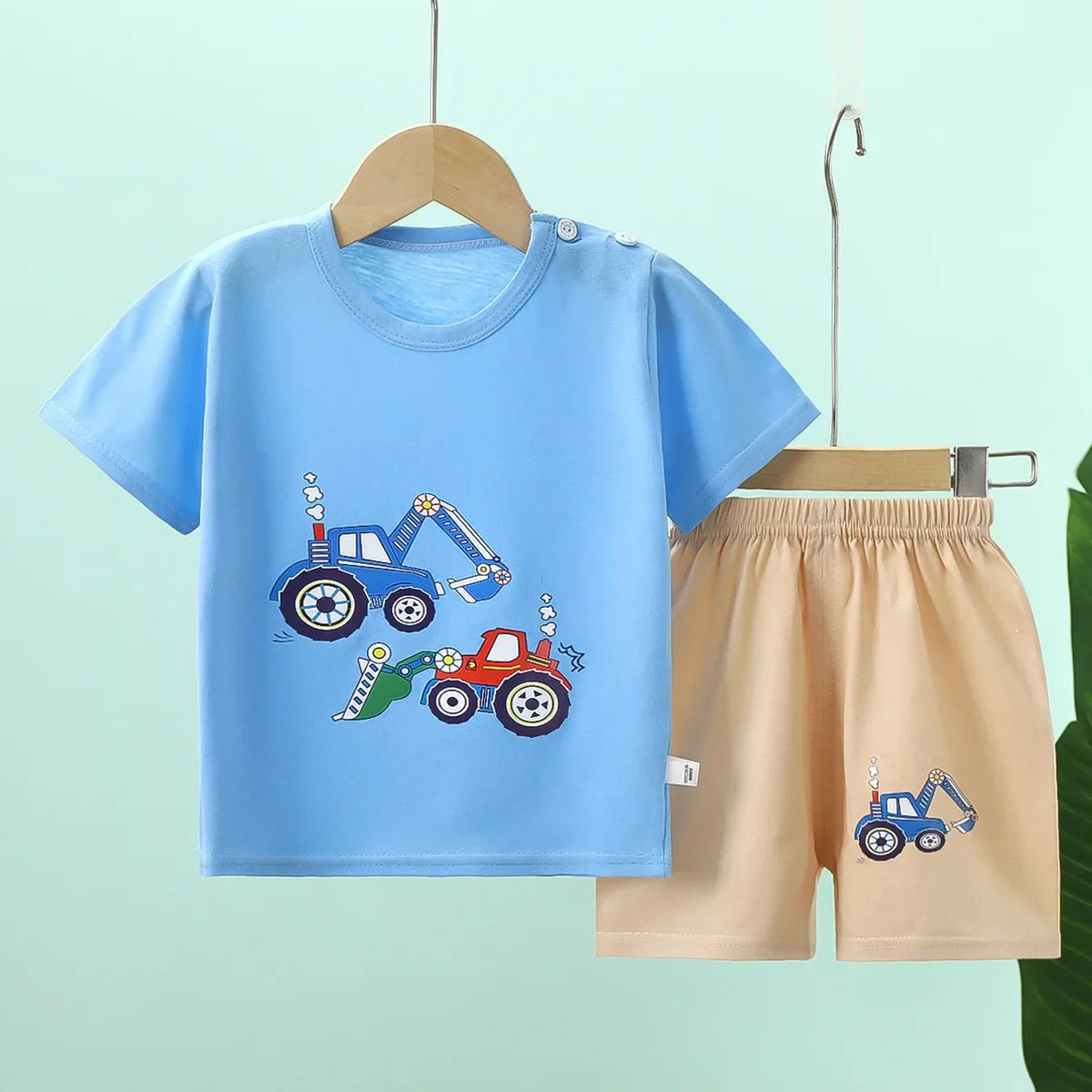 

Cotton Baby Sets Cartoon Boys Clothing Sets Summer Short Sleeve T-shirt + Shorts Toddler Boy Clothes