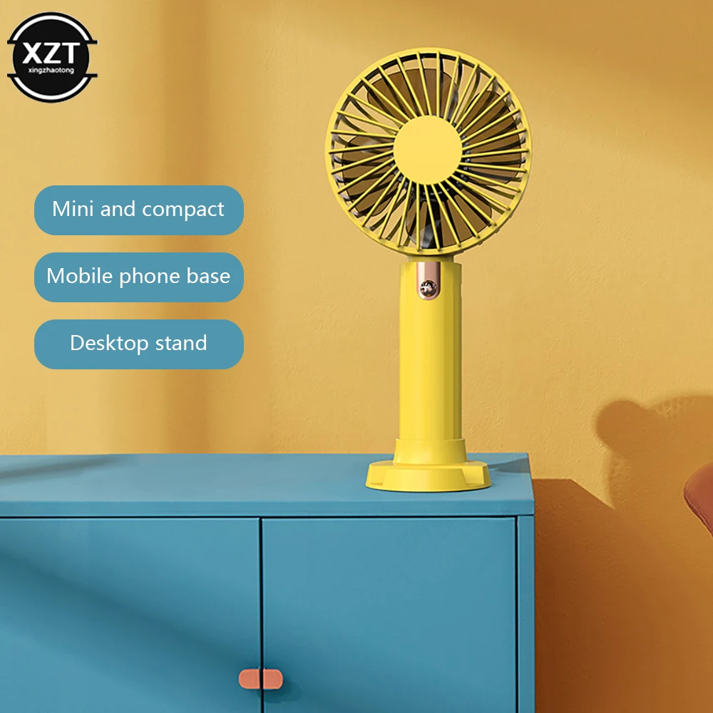 NEW Handheld Mini Fan Creative Desktop USB Charging Fan Office Outdoor Portable Electric Cooling Gift