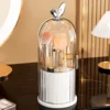 1PCS Cosmetic Brush Organizer Cosmetic, Lipstick, Eyebrow Pencil, Eye Shadow Storage Shelf with Transparent Lid, Dustproof, Wate 5