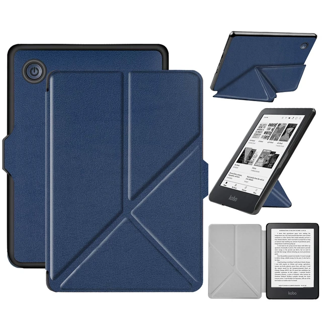 Funda con soporte para Kobo Clara 2E (versión 2022, modelo N506), cubierta  de libro de cuero PU Premium con correa de mano doble/apagado y encendido  automático - AliExpress