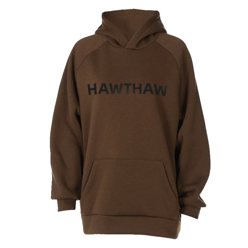 Women's Autumn and Winter Fashion Letter Printing Loose Hooded  New Long-sleeved Pullover Street Style Trendy Sweater Women