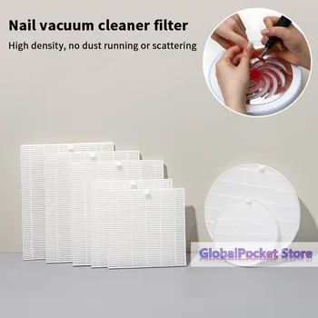 Filtro di Ricambio per Aspiratore Unghie, Filtro per Aspirapolvere Unghie, Piastra Filtrante per Manicure, Filtro per Estrattore Polvere Unghie Senza Spazzole