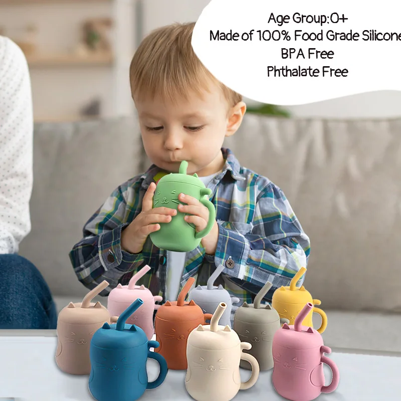 China Silicone Baby Cup Training Sippy Infant Eco Friendly l