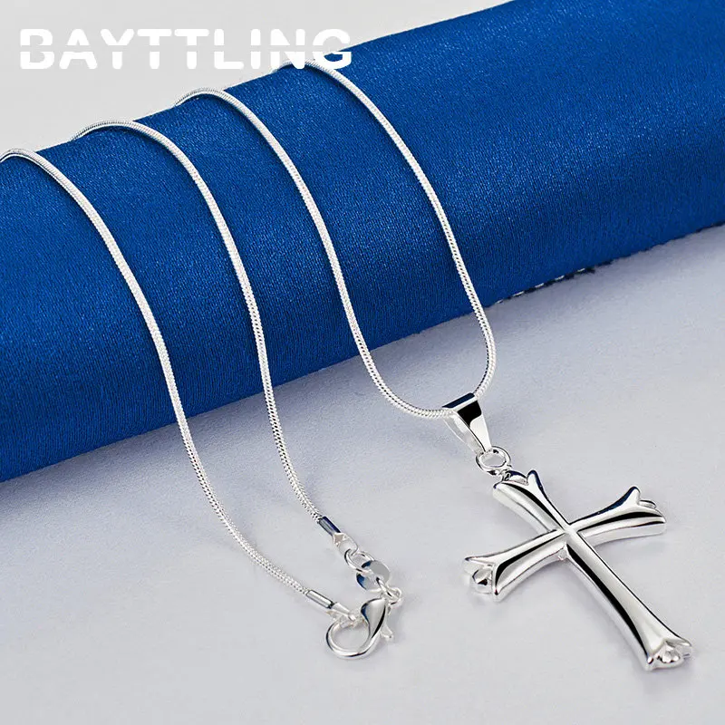 Sterling Silver Cross Necklace 2