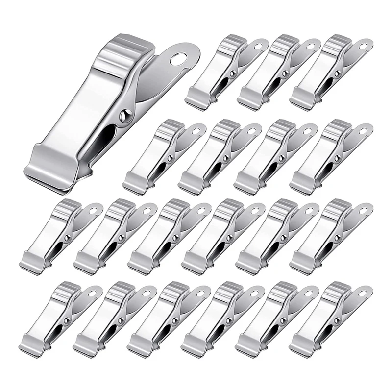 

50 Pcs Clamps Silver Alligator Clips 1.58 Inches Mini Fish Mouth Clip Metal For Christmas Tree Decorations Accessories