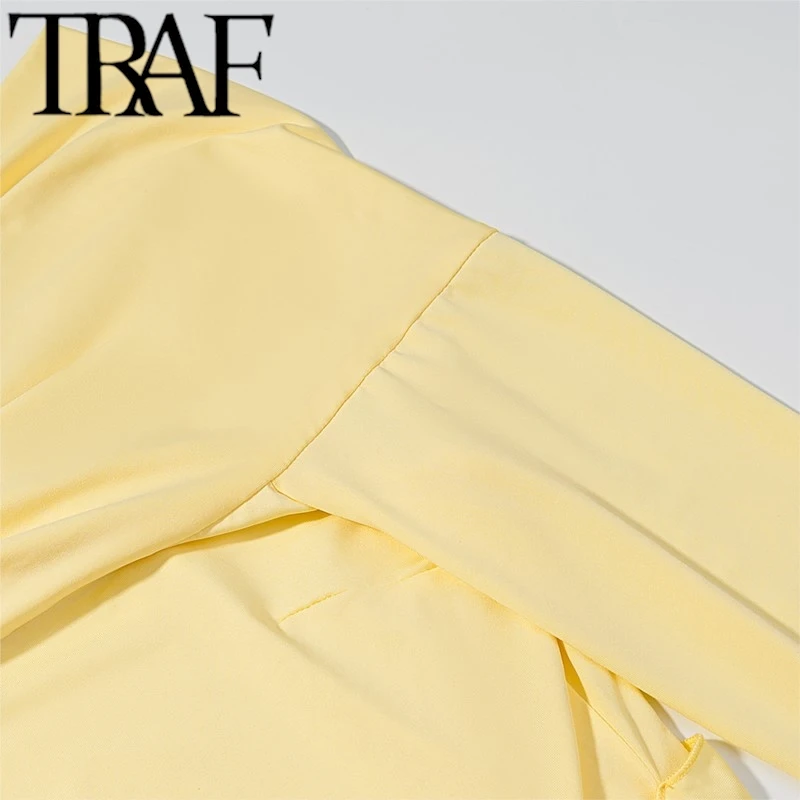 فستان نسائي محبوك على الموضة من TRAF 2025 فستان كا...