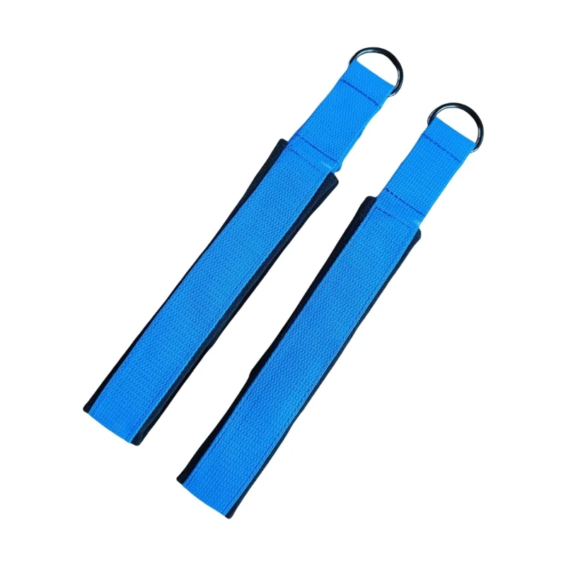 1 Pair Double Rings Yoga Pilates Strap Pilates Yoga Double Rings Belt Strap Fitness Equipment for Gym