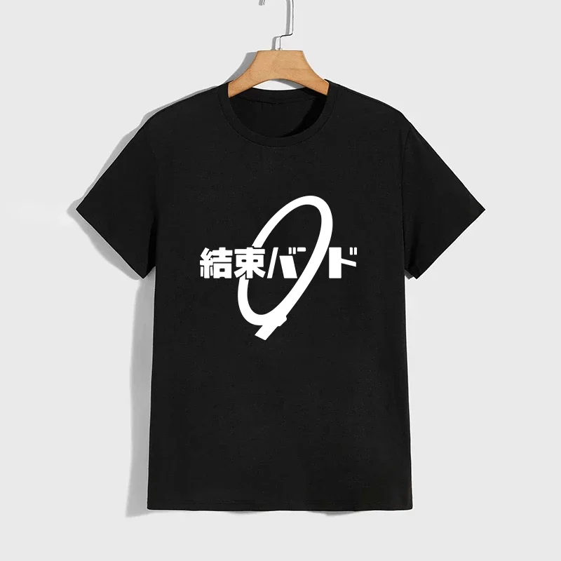High Quality Pure Cotton T-shirt Kessoku Band Print Tshirt Men Women Daily Casual Comfort Tees Japan Anime Short Sleeve Top
