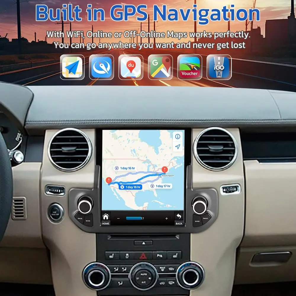 Android Car Radio For Land Rover Discovery 4 2009-2016 Multimedia Player Support