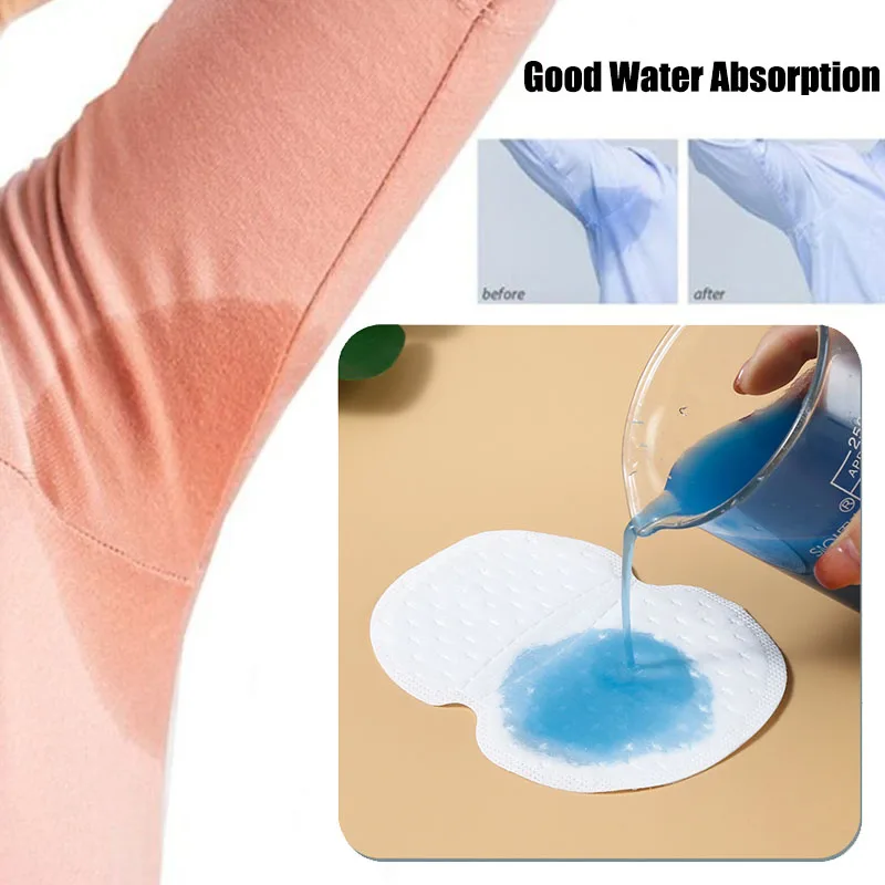 

50/10Pcs Nonwovens Disposable Sweat Pads Dress Clothing Perspiration Pads Armpit Care Sweat Breathable Absorbent Pad Deodorant