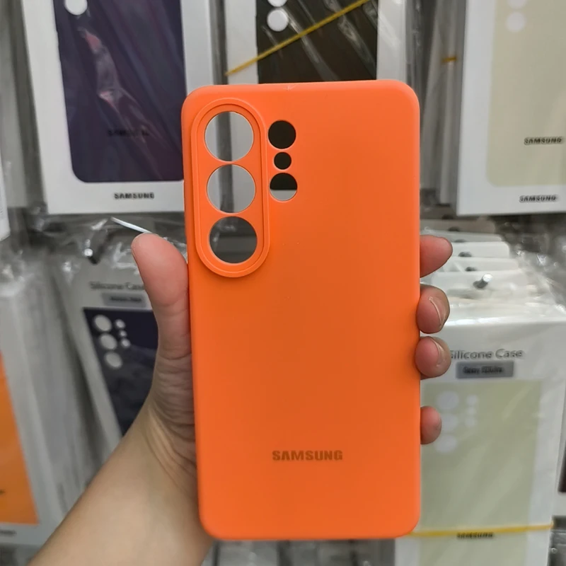 Premium Liquid Silicone Solid Color Phone Case with Official Box