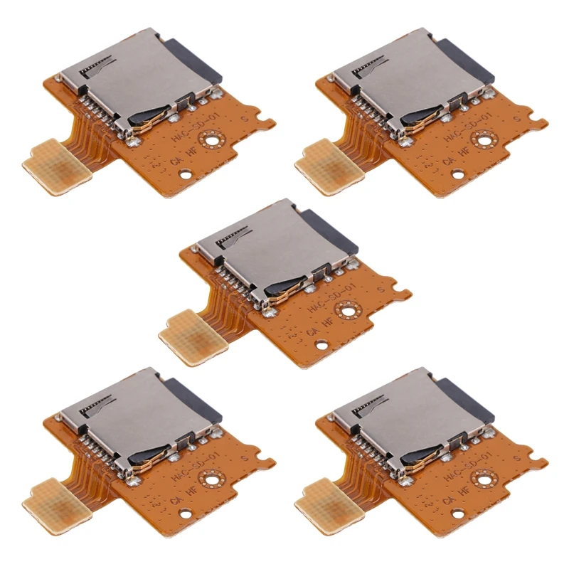 5X Micro-Sd Tf Card Slot Socket Board Replacement For Nintendo Switch Game Console Card Reader Slot Socket