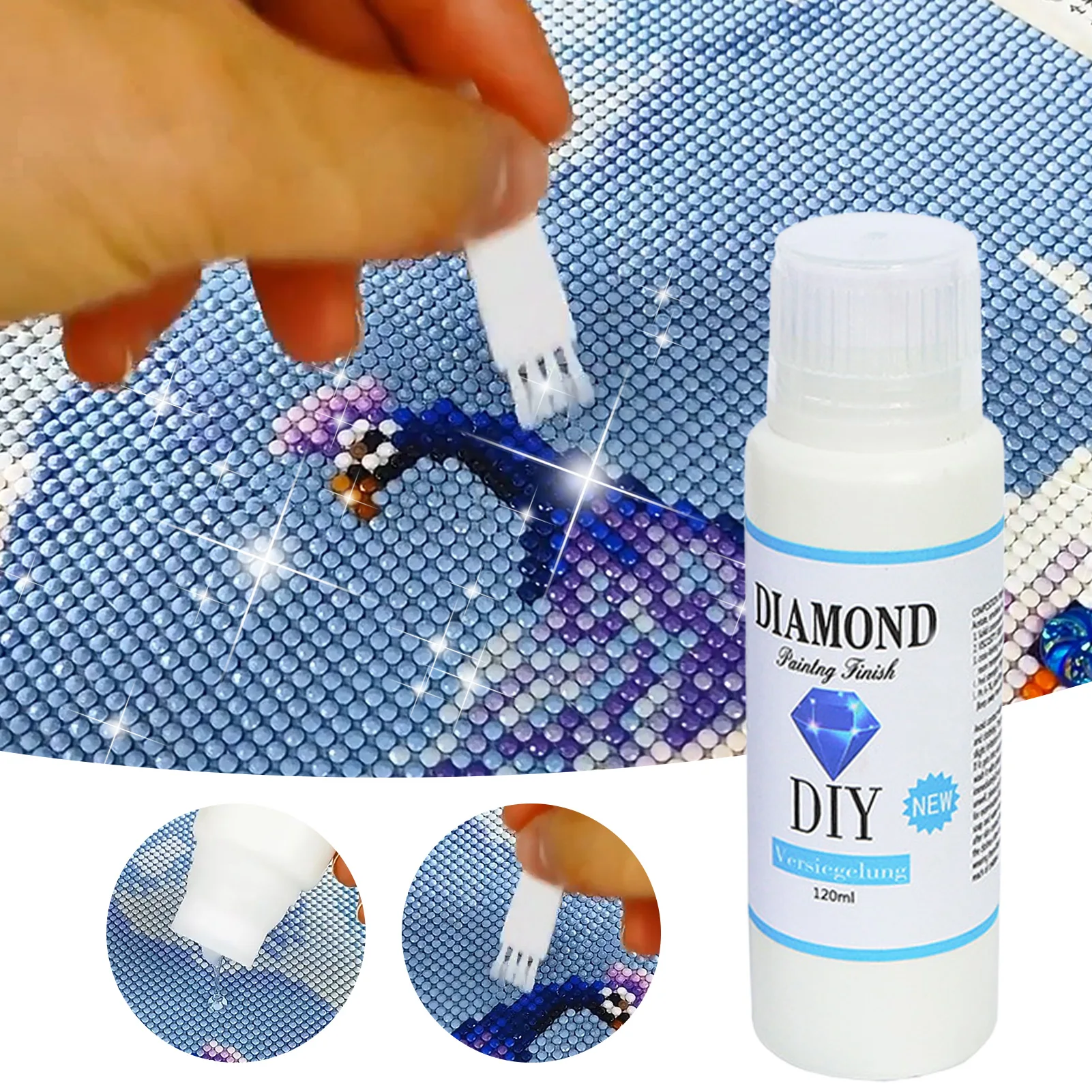 Puzzle Glue One-piece Design Diamond Art Glue Finish Puzzle Glue Seal  Brightener For Painting Jigsaw DIY Craft One-piece Design