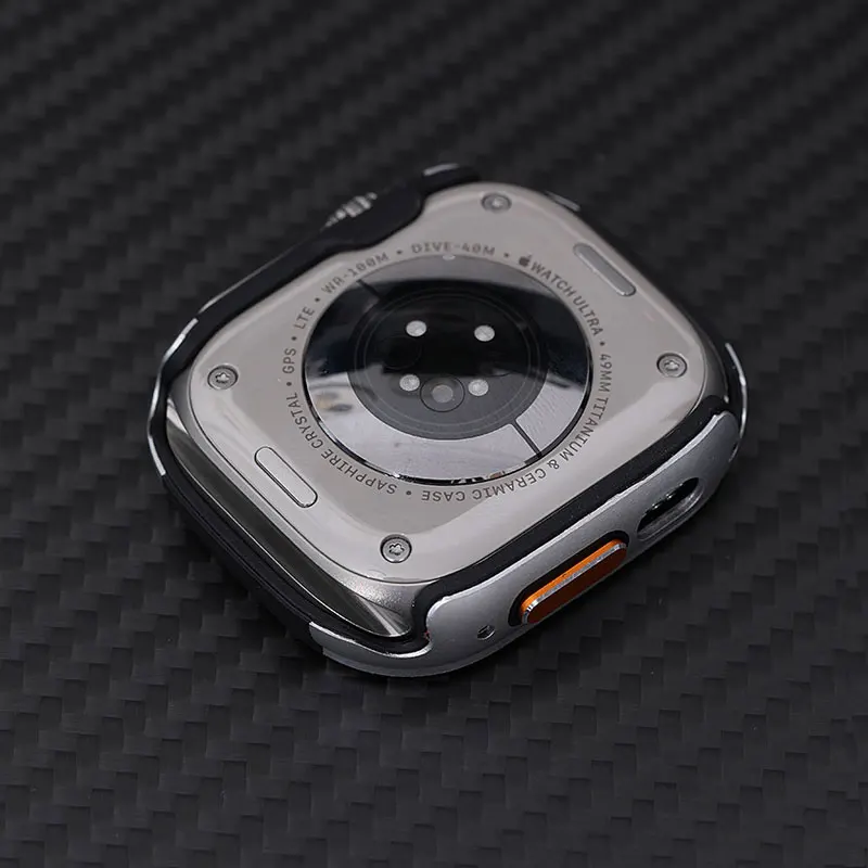 Titanium Color Waterproof Matte Zinc Alloy Protector for Apple Watch Ultra 2 49mm
