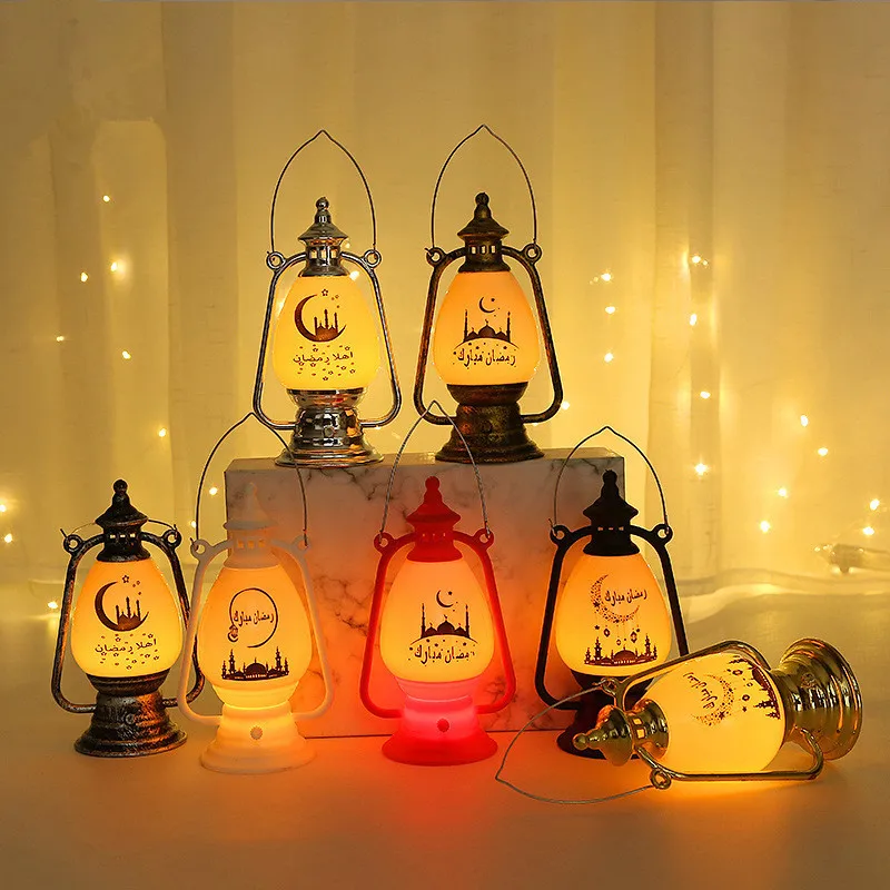 Ramadan Mubarak LED Wind Light Lantern Decoration.