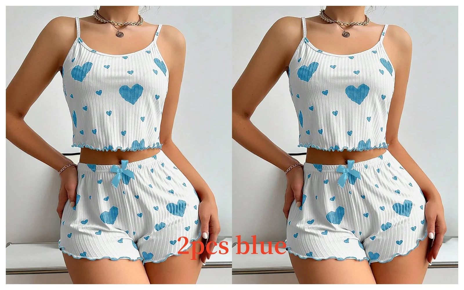 2pcs blue