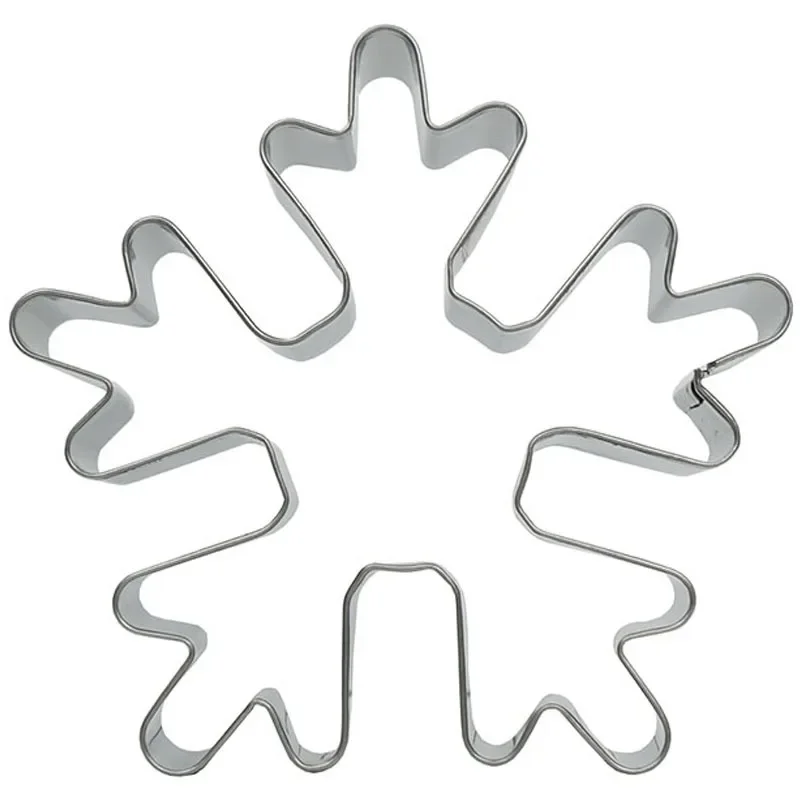 1pcs Christmas Snowflake Shape Cookies Cutter Vegetable Biscuit Large Mold Tools Baking Pastry Tools Stainless Steel Bakeware