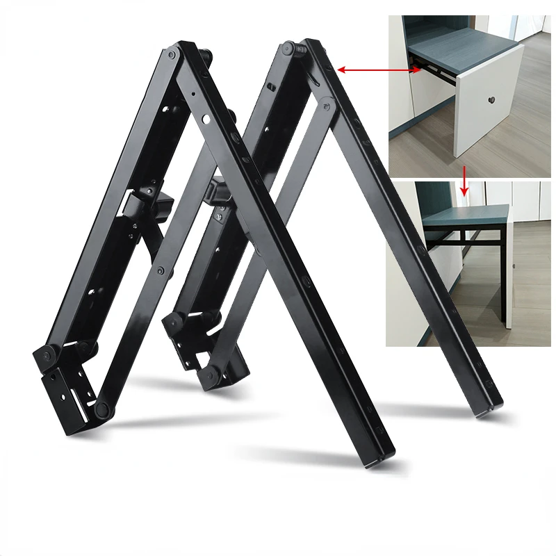 

1Pair(2 PCS)/Lot Conceal Folding Seat Stool Bracket Hinge RV Shelf Support Shoe cabinet wardrobe closet stool shoe putting on