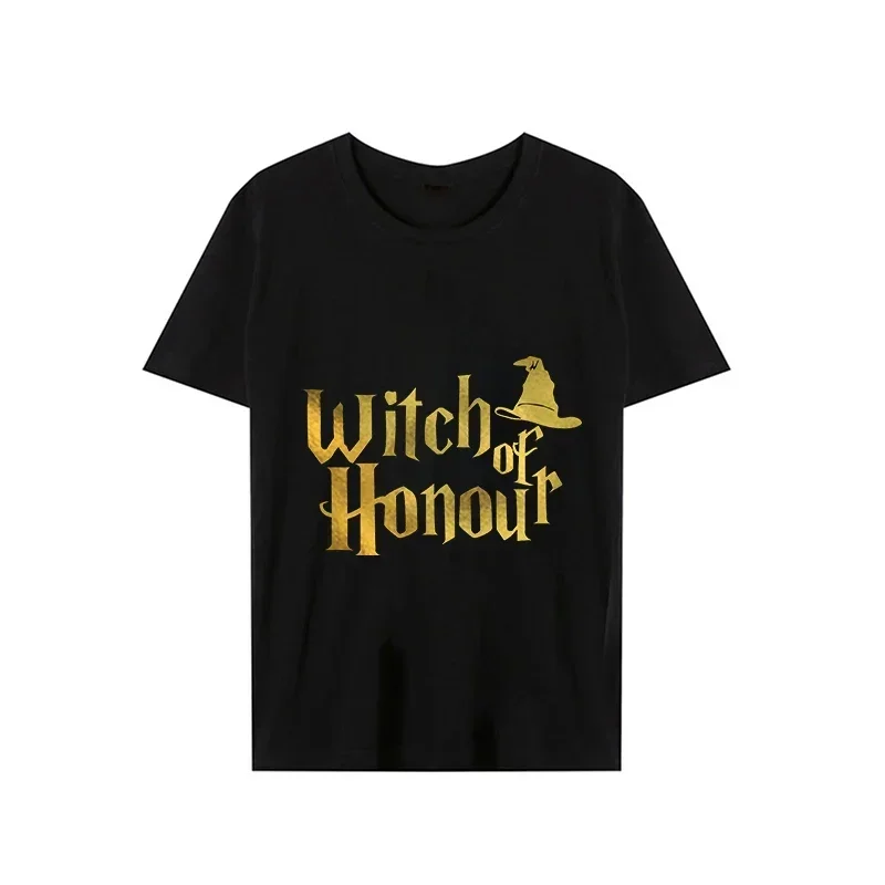 Casual Short Sleeve Tops for Women T Shirt Lady Fashion Summer Funny Witch Themed Hen Party Women Tshirts Team Bride Tee T-Shirt 4